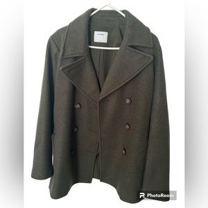 Green Pea coat, Old Navy, size L